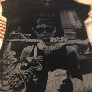 Audrey Hepburn/Breakfast at Tiffany’s tee